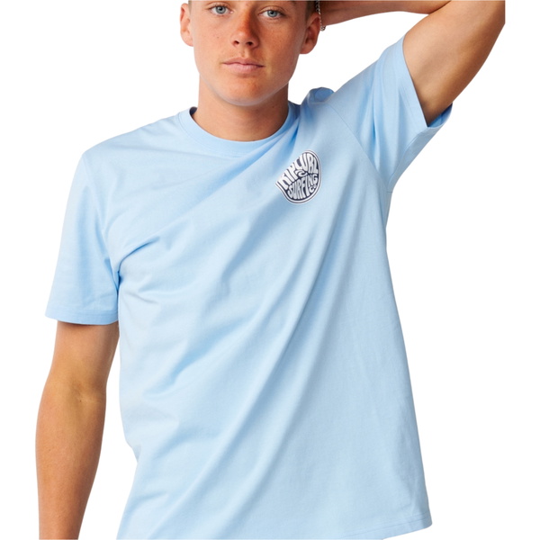 2026 Rip Curl Mens Streamline Chest Logo T-Shirt 13KMTE - Blue Bell
